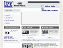 Tablet Screenshot of jmcmachinerysales.com